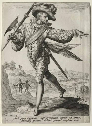 Officers and Soldiers of the Bodyguard of Emperor Rudolf II: Sergeant, by Jacob de Gheyn II