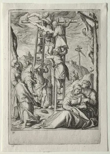 Passion Set: Descent from the Cross, by Jacob de Gheyn II