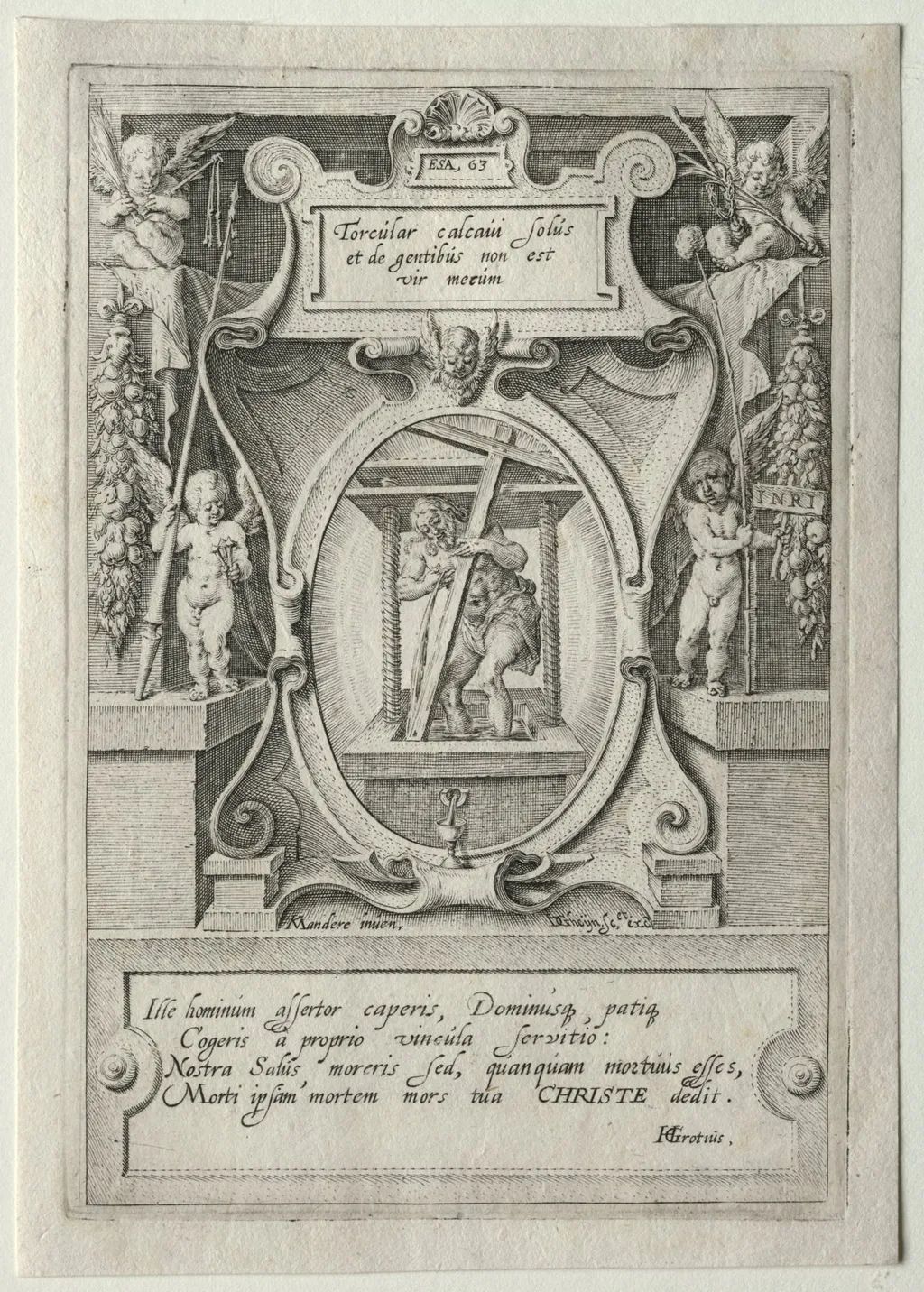 Passion Set: Title Page, by Jacob de Gheyn II, 1597