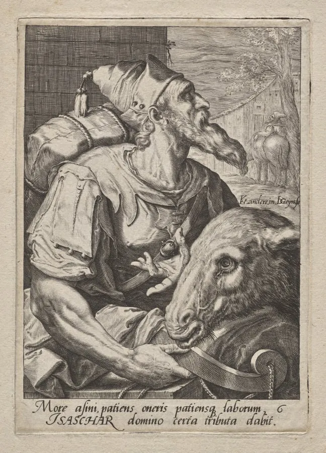 Plate 6: Isaachar, by Jacob de Gheyn II, 1589