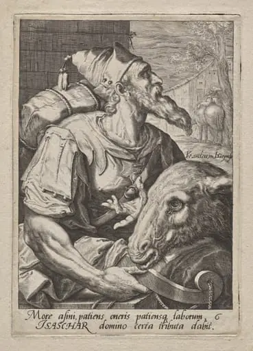 Plate 6: Isaachar, by Jacob de Gheyn II