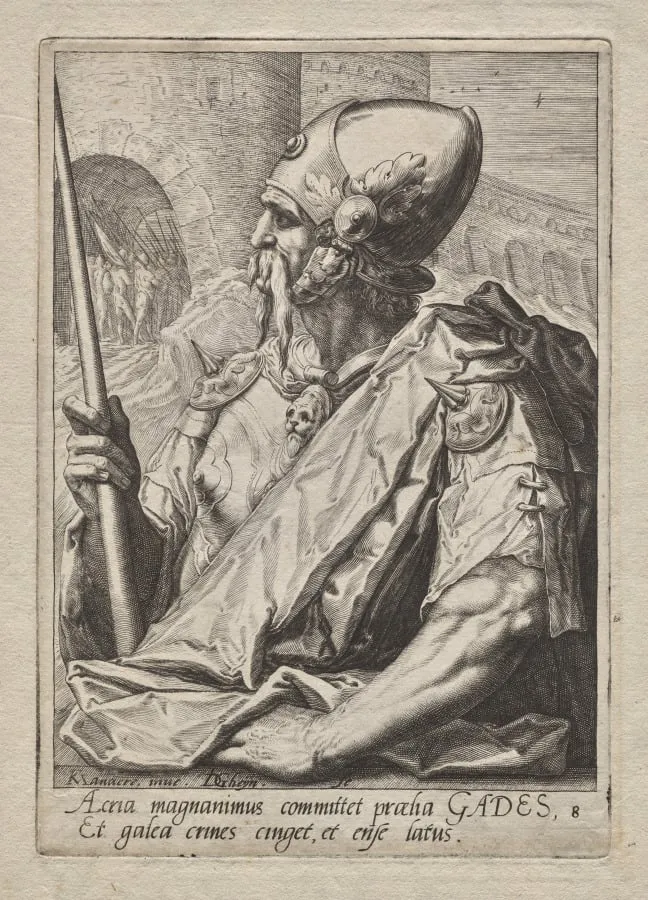 Plate 8: Gad, by Jacob de Gheyn II, 1589