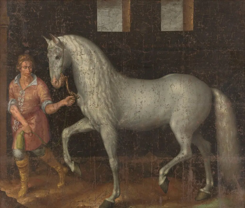 Spanish Warhorse, by Jacob de Gheyn II