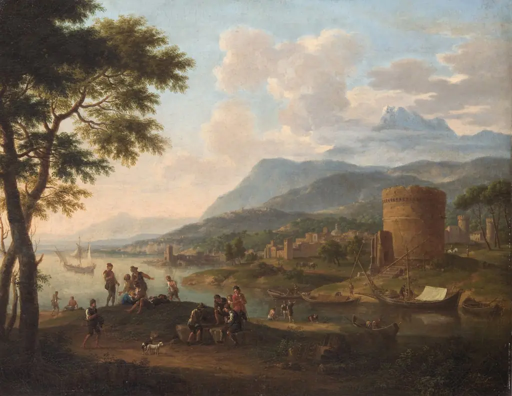 Italienische Abendlandschaft, by Jacob de Heusch