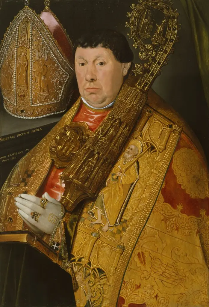 Portret van Nicolaus a Spira (1510-10 juli 1568), abt van de norbertijner abdij te Grimbergen (1543-1568), by Jacob de Punder