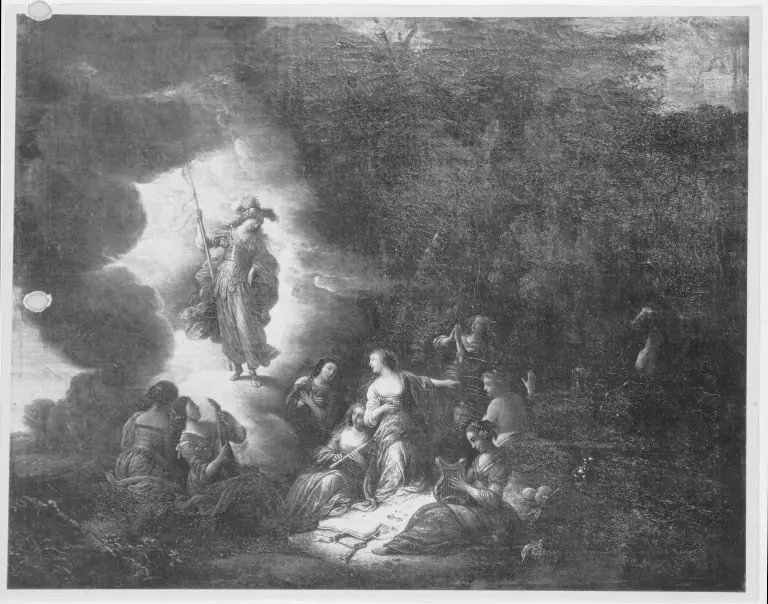 Pallas and the Muses, by Jacob de Wet II, 1669