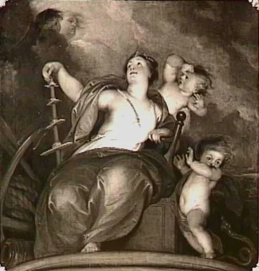 Allegory on shipping, by Jacob de Wit, oil, 1732