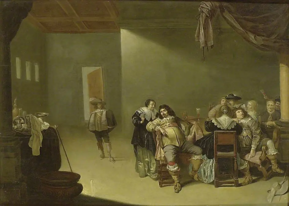 Merry Company in an Interior, by Jacob Duck