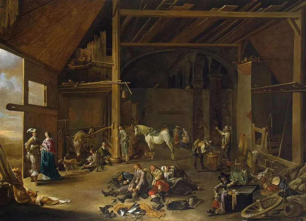 Soldier's Rest, by Jacob Duck, oil, 1650
