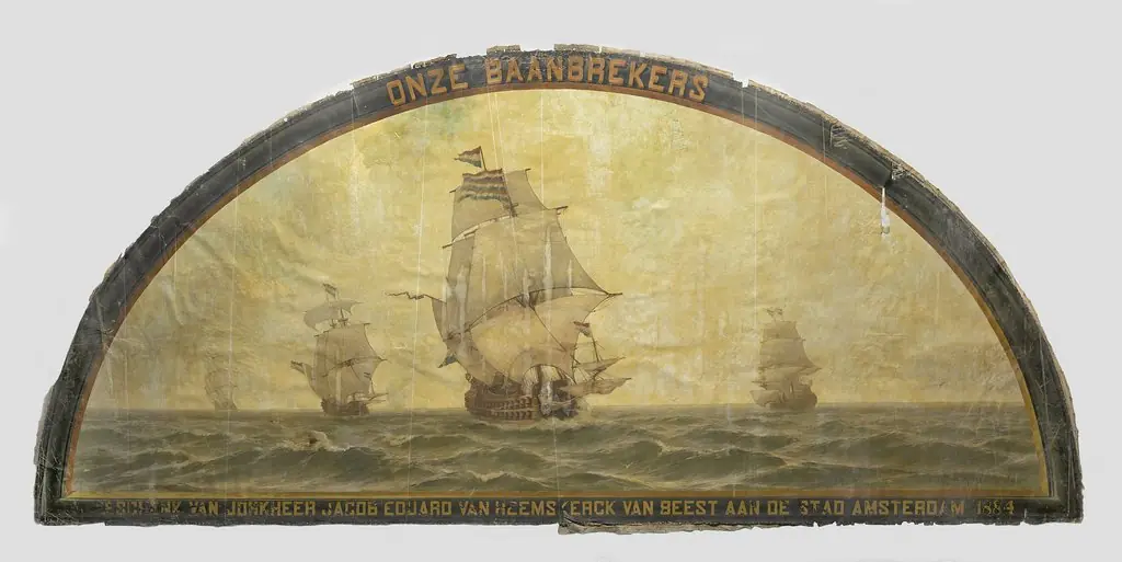 'Our Pioneers': Seventeenth-Century Ships at Sea, by Jacob Eduard van Heemskerck van Beest