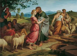 Jacob Encountering Rachel with her Father's Herds, by Joseph von Führich
