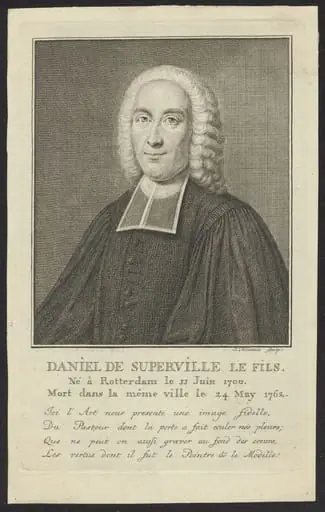 Portrait of Daniel de Superville jr, by Jacob, Folkema