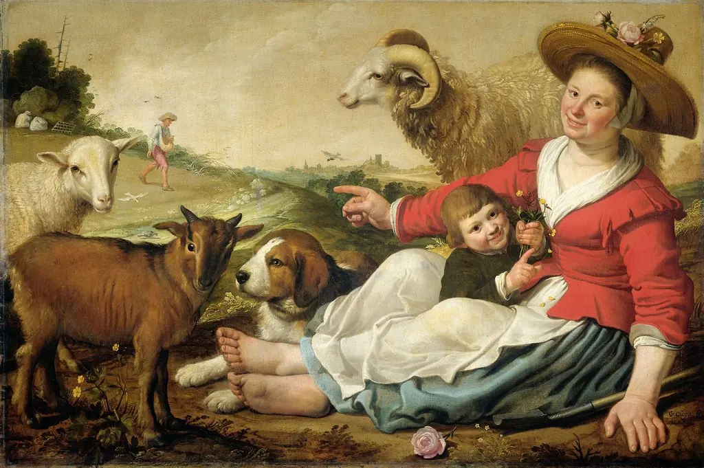 The shepherdess, by Jacob Gerritsz Cuyp