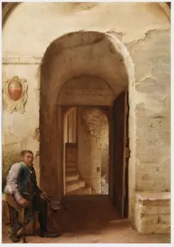 View from the Bishop's Throne, West from the Nave, towards the Staircase Tower in Utrecht Cathedral, by Jacob Gerritsz van Hasselt