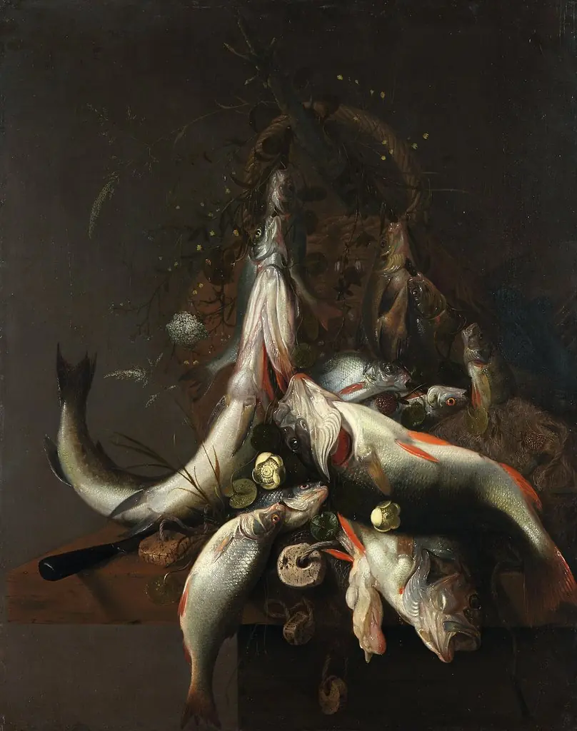 Stilleben mit toten Fischen, by Jacob Gillig