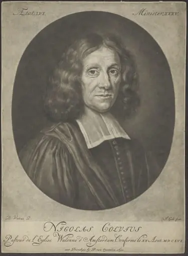 Portrait of Nicolas Colvius, Walloon minister in AmsterdaM, by Jacob Gole