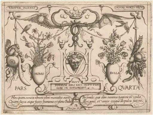 Archetypa studiaque patris Georgii Hoefnagelii [Part 4, Titlepage], by Jacob Hoefnagel