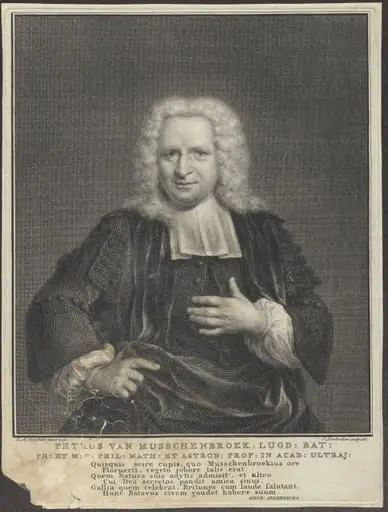Portrait of Petrus van den Musschenbroek, profesor of philosophy, mathematics and astronomy at Leiden, by Jacob, Houbraken