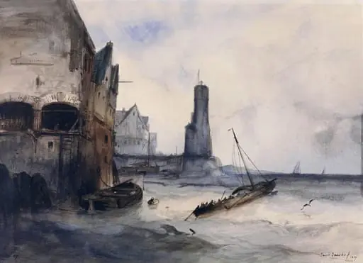 A Seaport, by jacob jacobs