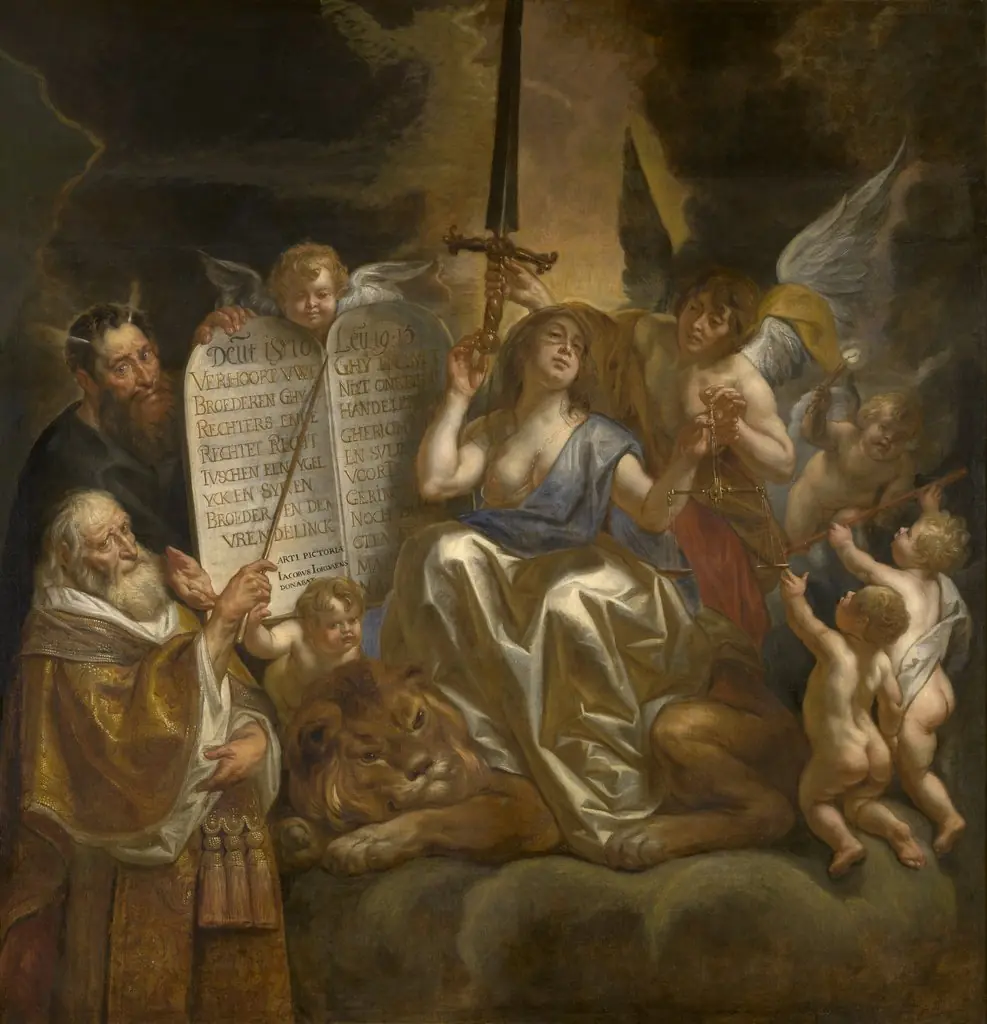 Human Law Founded on the Divine Justice, by Jacob Jordaens