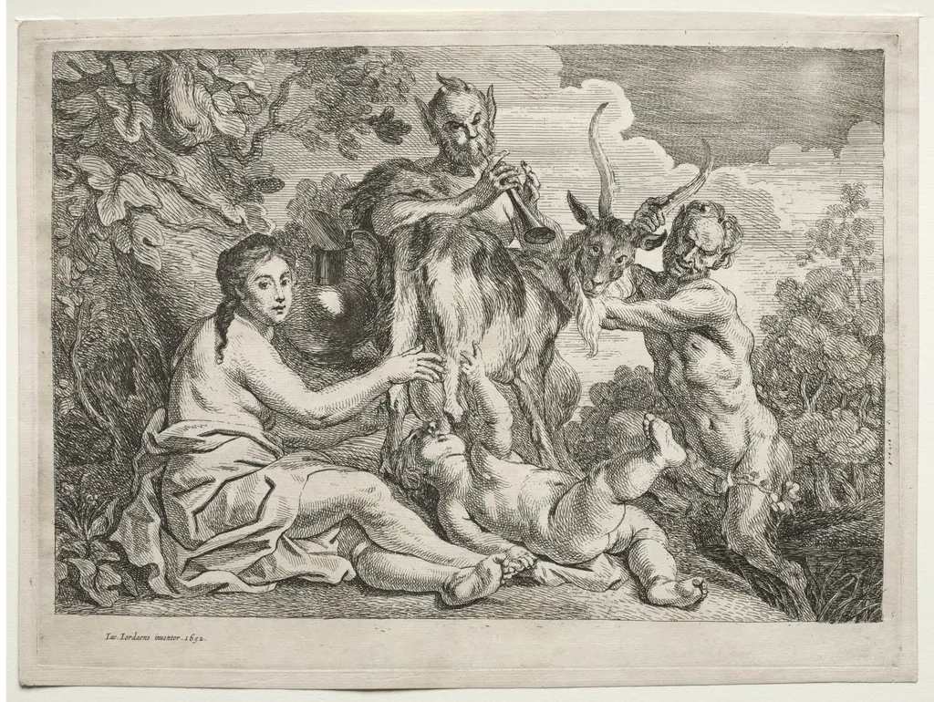 Jupiter Nourished by the Goat Almathea, by Jacob Jordaens, 1652