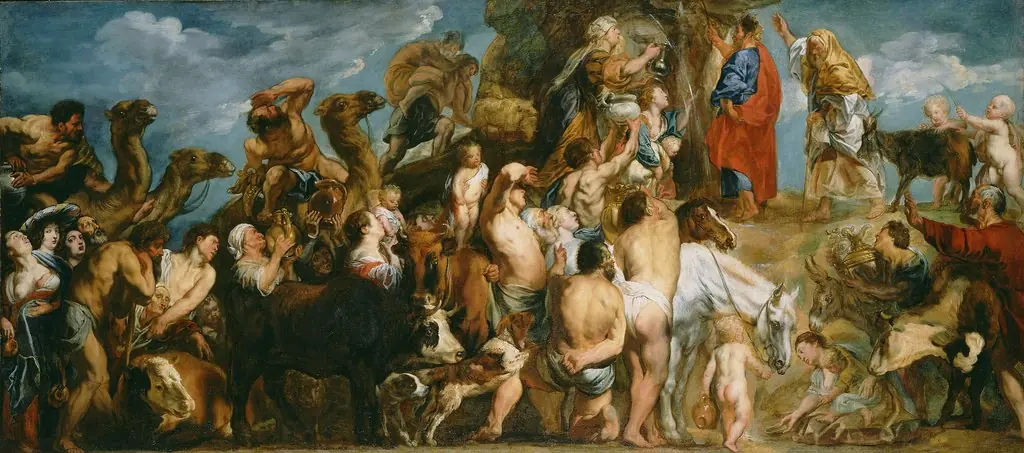 Moses Striking Water from the Rock, by Jacob Jordaens