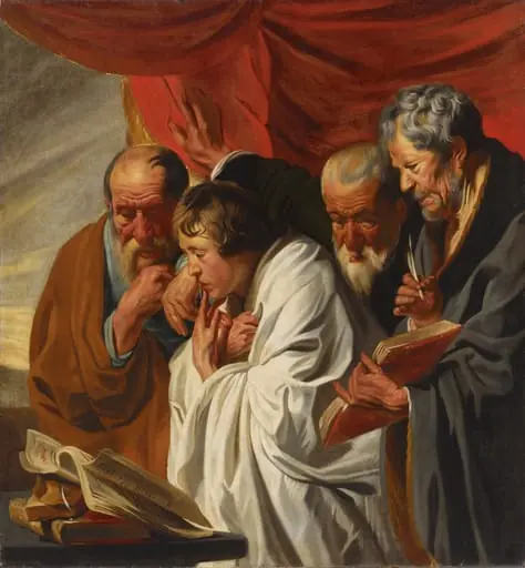 Neljä evankelistaa, by Jacob Jordaens