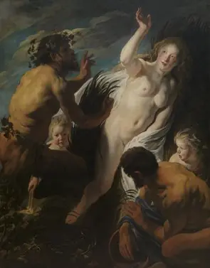 Pan en Syrinx, by Jacob Jordaens