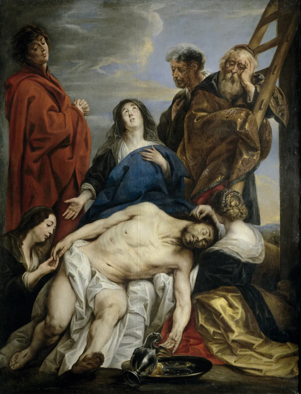 Pietà, by Jacob Jordaens, oil, 1650