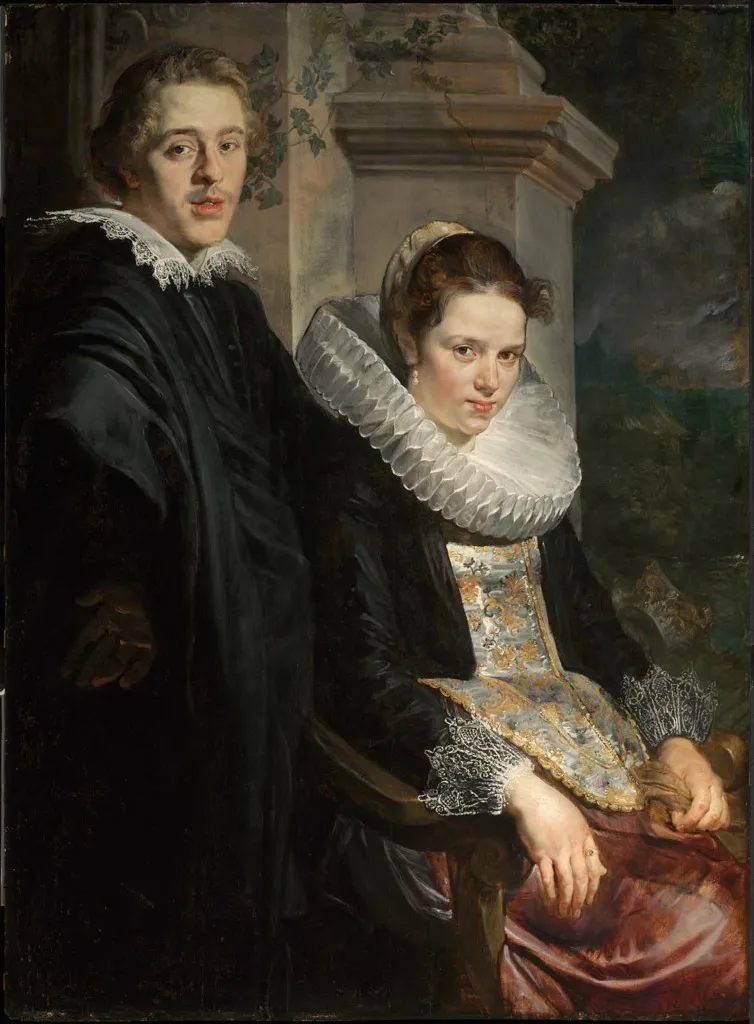 Portrait of a Young Married Couple, by Jacob Jordaens, oil, 1622