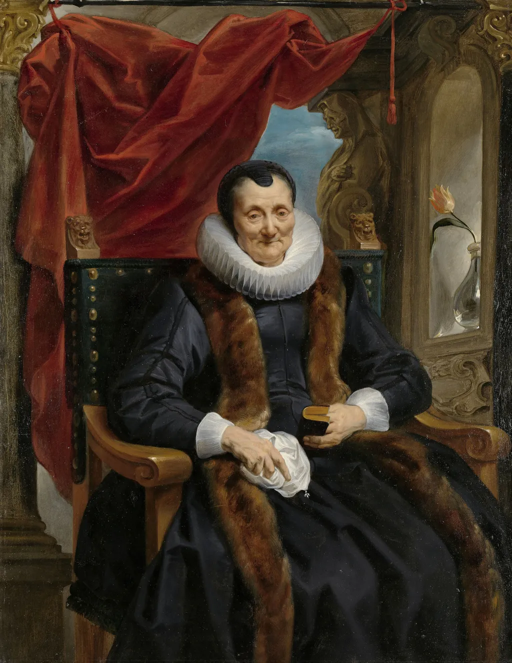 Portrait of Magdalena de Cuyper, by Jacob Jordaens, oil, 1635