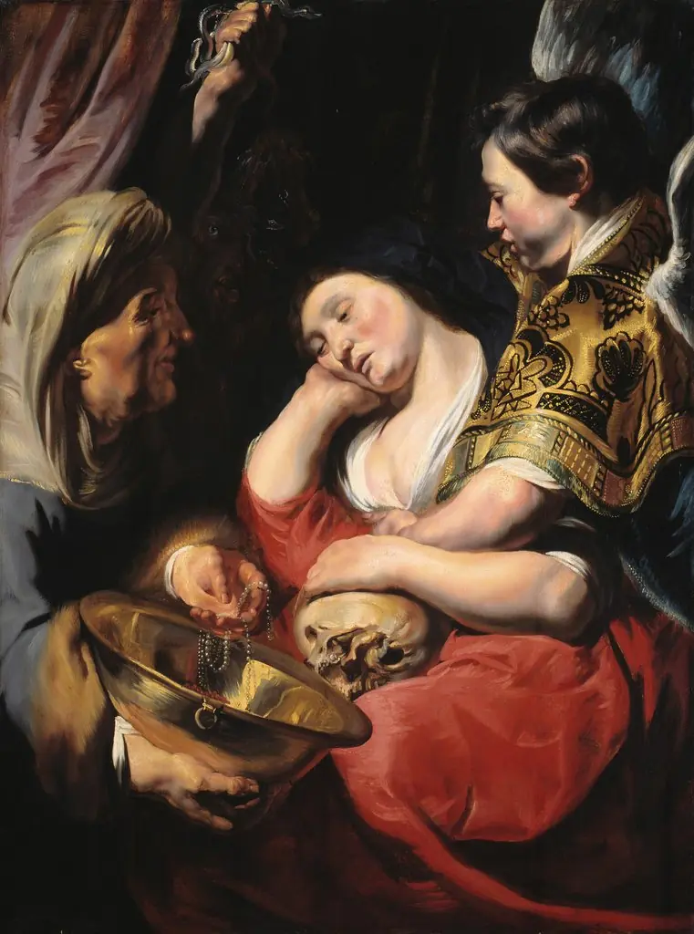 Temptation of Mary Magdalen, by Jacob Jordaens