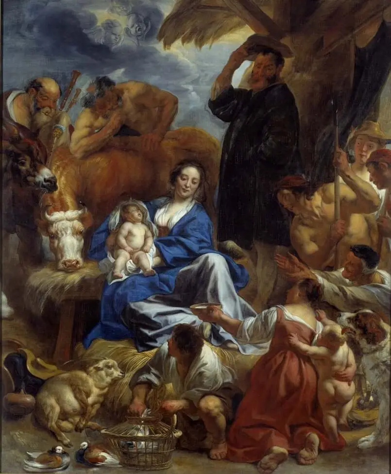 The Adoration of the Shepherds, by Jacob Jordaens