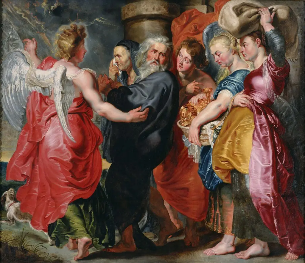 The Flight of Lot and His Family from Sodom (after Rubens), by Jacob Jordaens
