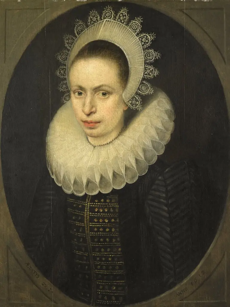 Portrait of Antoinette Walleran (1598-?), by Jacob Lambrechtsz Loncke