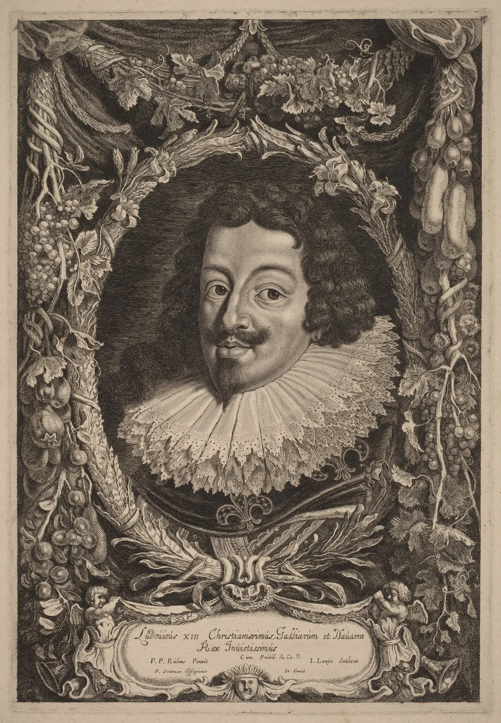 Louis XIII, King of France, by Jacob Louis, ink, 1615