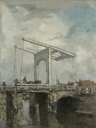 A Drawbridge in a Dutch Town, by Jacob Maris, 1875