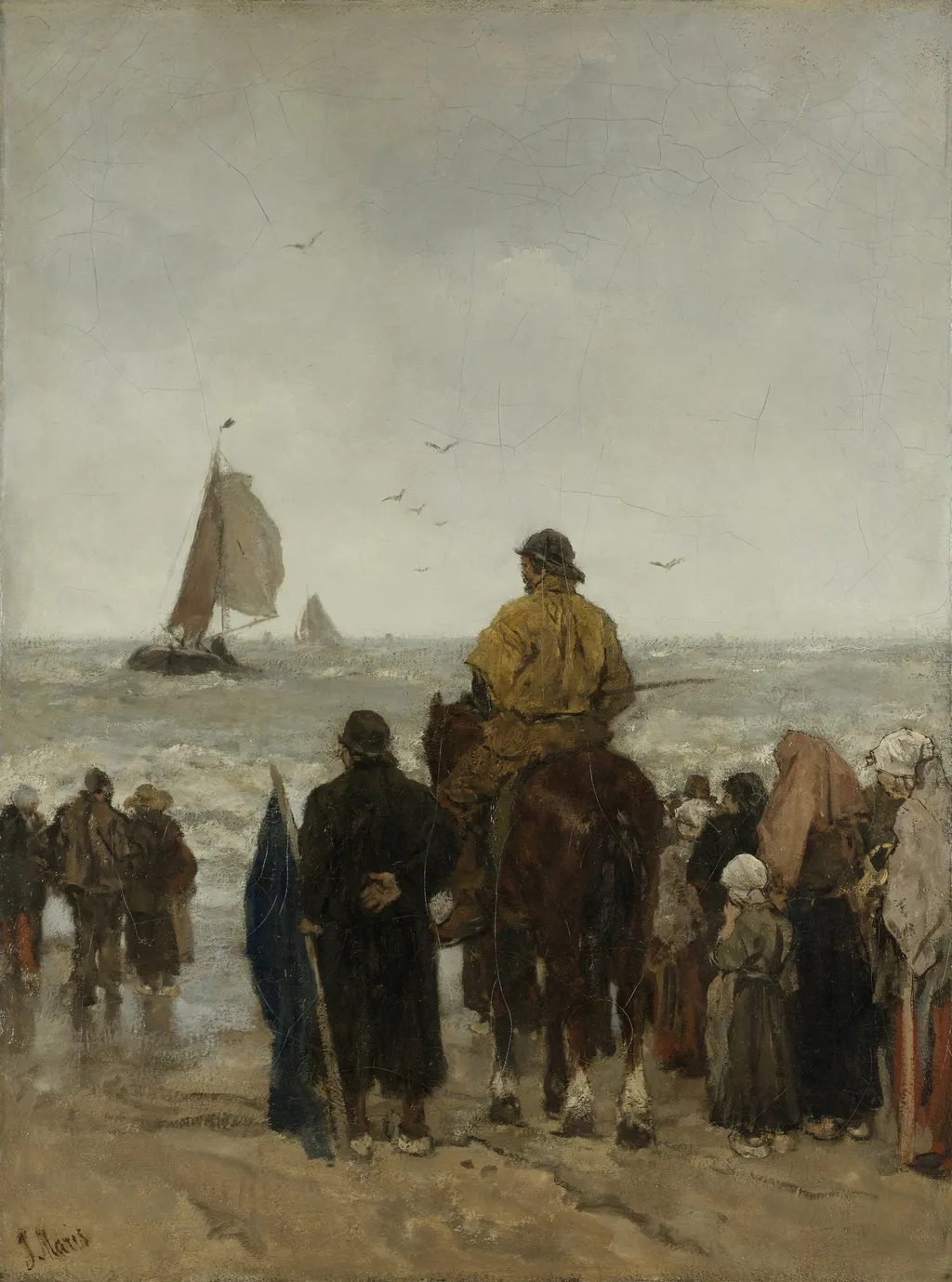 Arrival of the Boats, by Jacob Maris, oil, 1892