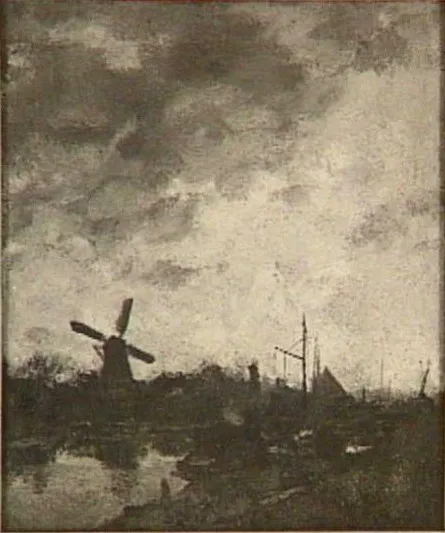By Evening, by Jacob Maris, oil, 1892