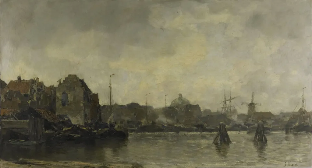 Cityscape, by Jacob Maris, oil