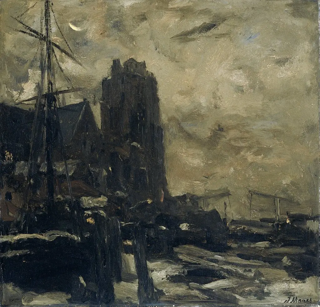 Evening at Dordrecht, by Jacob Maris