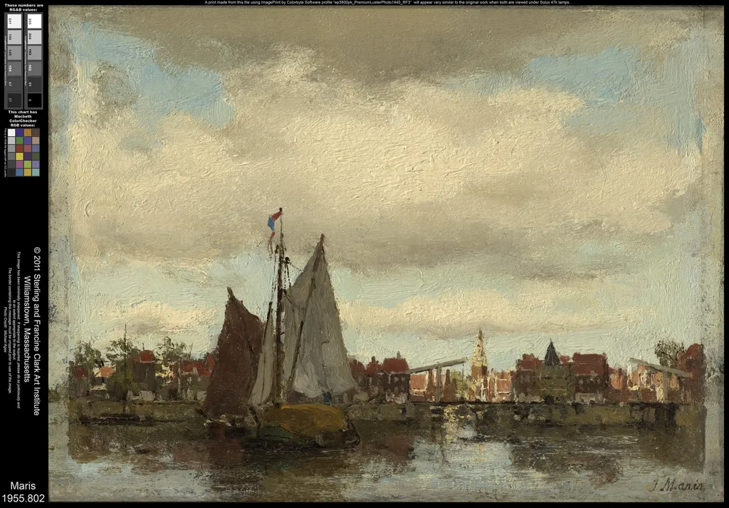 Harbor Scene, by Jacob Maris, unspecified, 1878