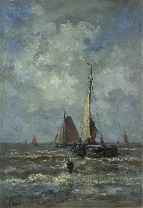 Scheveningen, by Jacob Maris, oil, 1892