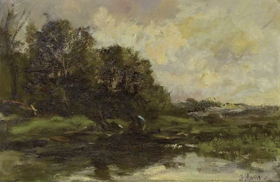 Stormy Landscape, Autumn, by Jacob Maris