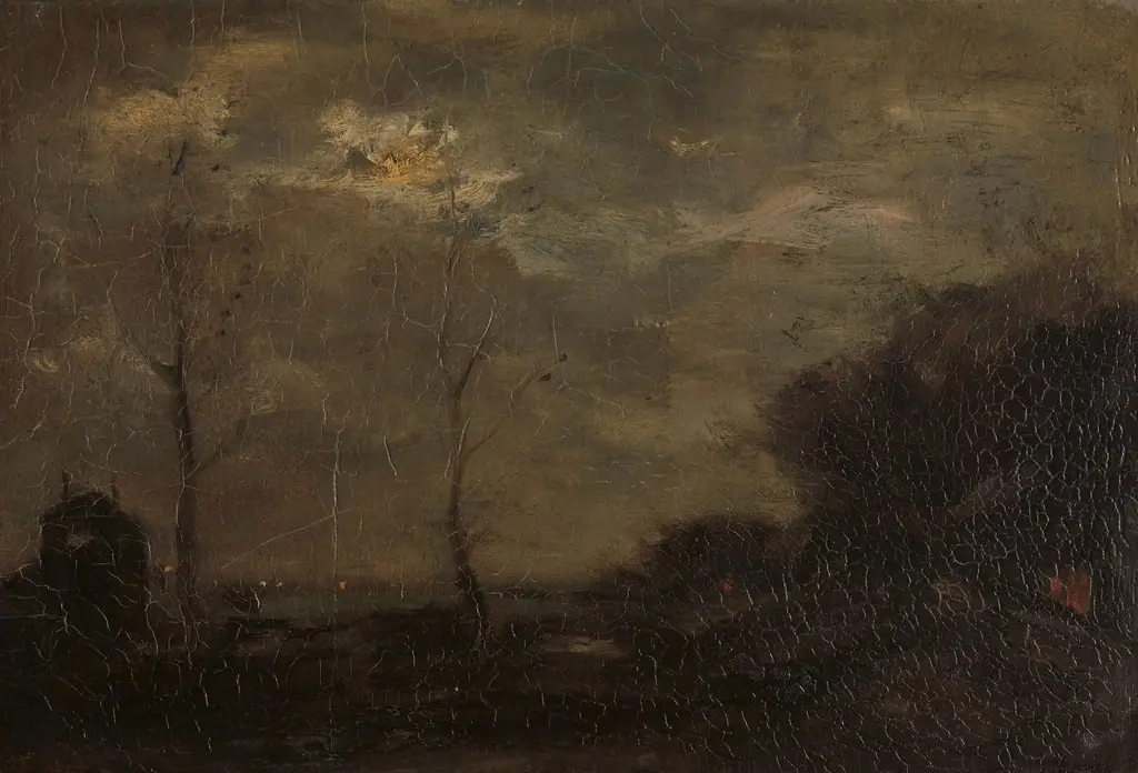 Vaart bij maanlicht, by Jacob Maris