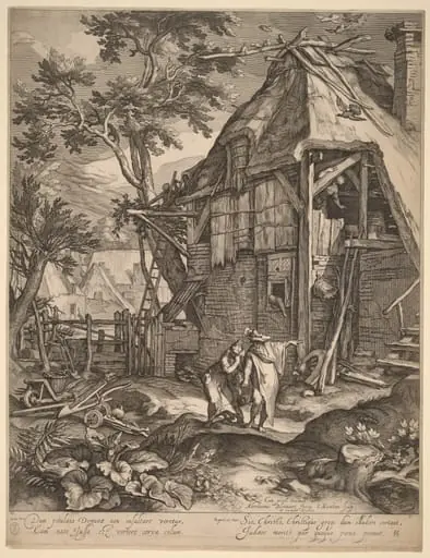 Abraham Casting Out Hagar, by Jacob Matham