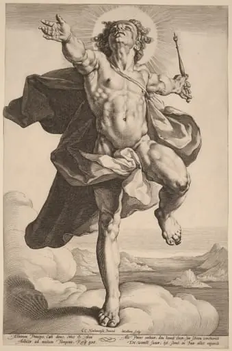 Apollo as Sol, by Jacob Matham