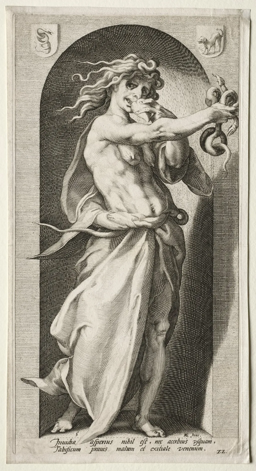 Envy, by Jacob Matham, 1593
