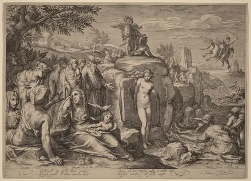 Perseus and Andromeda, by Jacob Matham