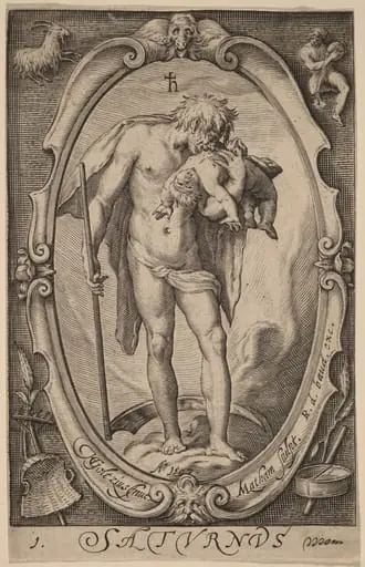 Saturn, by Jacob Matham